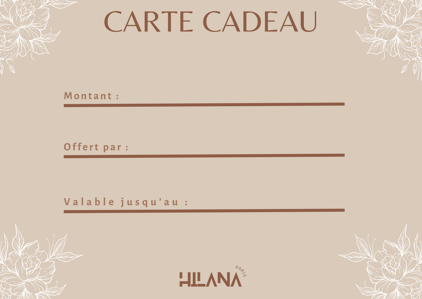 Carte cadeau